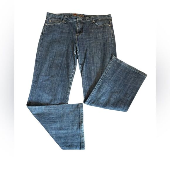 Kut From The Kloth Jeans Boot Cut Dark Wash Blue Denim Womens Size 14 KP011EQMCK - Picture 4 of 14